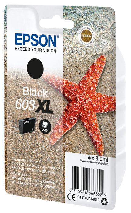 EAN 8715946666365 - Epson C13T03A14020 cartucho de tinta 1 pieza(s) Original Alto rendimiento (XL) Negro imagen 2