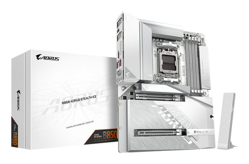 EAN 4719331873103 - GIGABYTE B850 AORUS STEALTH ICE AMD B850 Zócalo AM5 ATX imagen 1