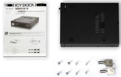 EAN 4711132868524 - Icy Dock MB991IK-B panel bahía disco duro 2.5" Bandeja para disco duro Negro imagen 8
