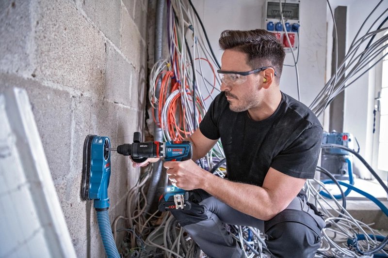 EAN 4059952617435 - Bosch GSR 18V-90 FC PROFESSIONAL 2100 RPM SDS Plus 920 g Negro, Azul, Plata imagen 10