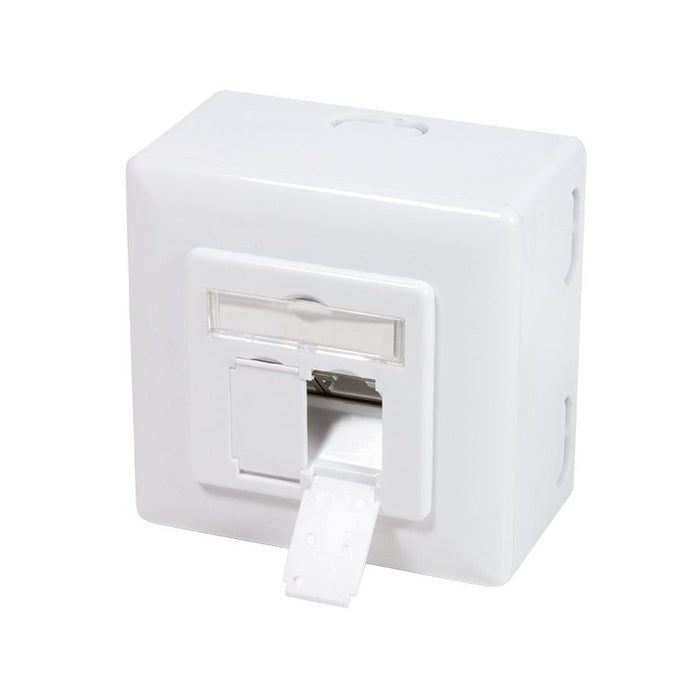 EAN 4052792032093 - LogiLink NP0039A toma de corriente RJ-45 Metálico, Blanco imagen 2