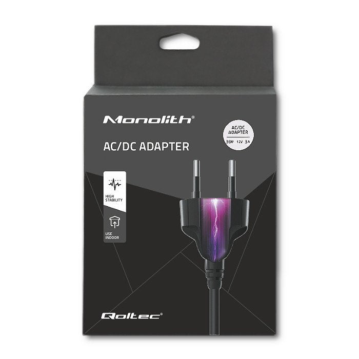 EAN 5901878507699 - Qoltec 50769 adaptador e inversor de corriente Interior 36 W Negro imagen 5