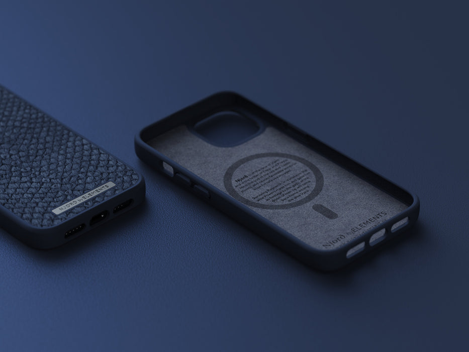 EAN 8720574620559 - Njord byELEMENTS Salmon Leather Magsafe funda para teléfono móvil 15,5 cm (6.1") Azul imagen 19