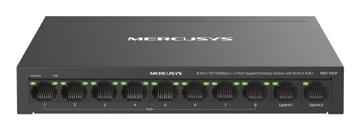 EAN 6957939003692 - Mercusys MS110CP switch Fast Ethernet (10/100) Energía sobre Ethernet (PoE) Negro imagen 1