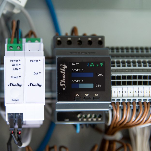 EAN 3800235268124 - Shelly Pro Dual Cover / Shutter PM alimentación del relé Negro imagen 3