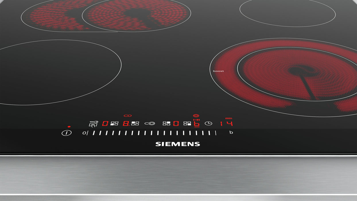 EAN 4242003762851 - Siemens ET675FNP1E hobs Negro, Acero inoxidable Integrado Cerámico 4 zona(s) imagen 4