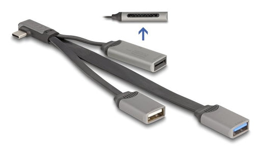 EAN 4043619643035 - DeLOCK 64303 hub de interfaz USB 3.2 Gen 1 (3.1 Gen 1) Type-C 5000 Mbit/s Gris imagen 2