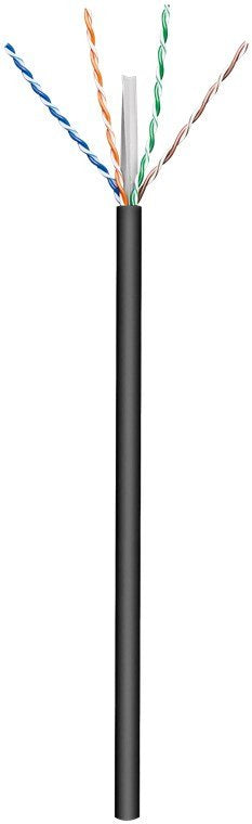 EAN 4040849776250 - Goobay 77625 cable de red Negro 100 m Cat6 U/UTP (UTP) imagen 1