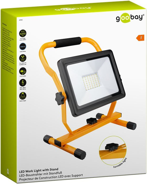 EAN 4040849499838 - Goobay 49983 Reflector Negro, Amarillo 50 W LED F imagen 10
