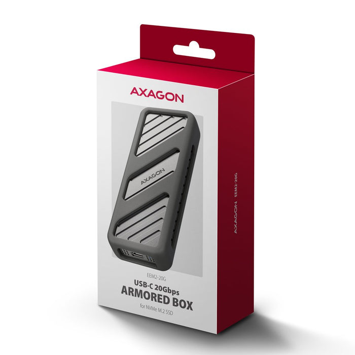 EAN 8595247908483 - Axagon EEM2-20G NVMe-SSD-Gehäuse USB-C 3.2 20 Gbps 2230 - 2280 - schwarz Caja externa para unidad de esta imagen 23