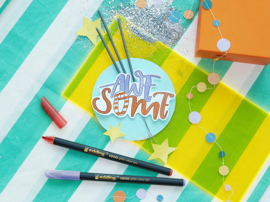 EAN 4057305059550 - Edding 4-1200-5-3 rotulador Aqua, Negro, Verde claro, Rojo, Amarillo 1 pieza(s) imagen 5