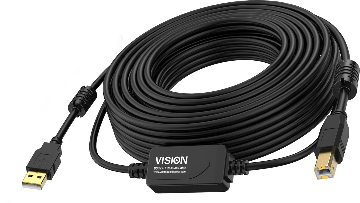 EAN 7419232000000 - Vision TC 10MUSB+/BL/2 cable USB USB 2.0 10 m USB A USB B Negro imagen 1