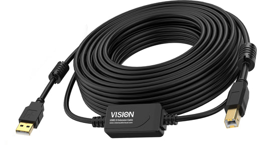 EAN 7419233000009 - Vision TC 15MUSB+/BL/2 cable USB USB 2.0 15 m USB A USB B Negro imagen 1