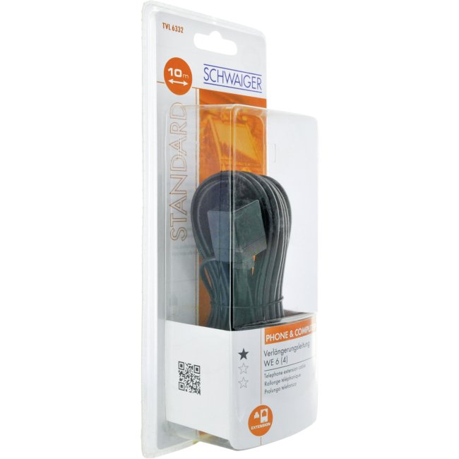 EAN 4004005502961 - Schwaiger 10m RJ-11 - RJ-11 Negro imagen 4