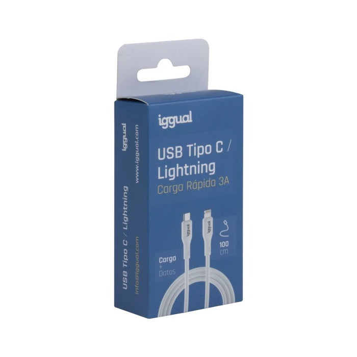 EAN 8435364317761 - iggual IGG317761 cable de conector Lightning 1 m Blanco imagen 4
