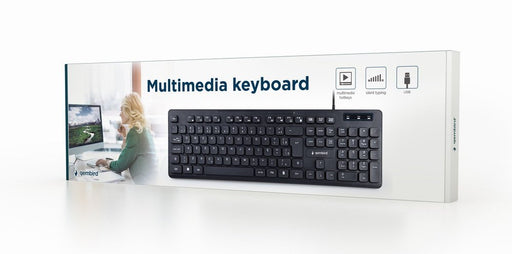 EAN 8716309122283 - Gembird KB-MCH-04-RU teclado Universal USB QWERTY Ruso Negro imagen 2