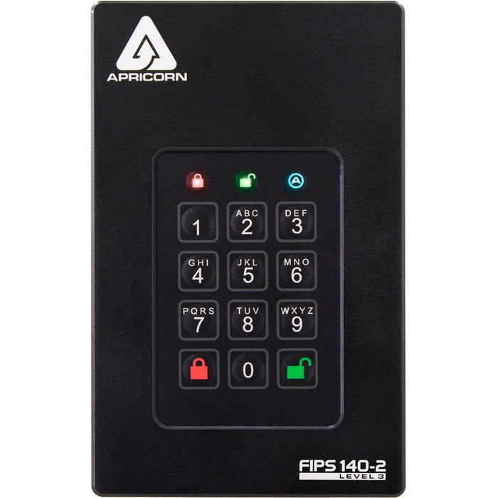 EAN 708326914741 - Apricorn Aegis Fortress L3 4 TB USB tipo A a USB tipo C 3.2 Gen 1 (3.1 Gen 1) Negro imagen 5