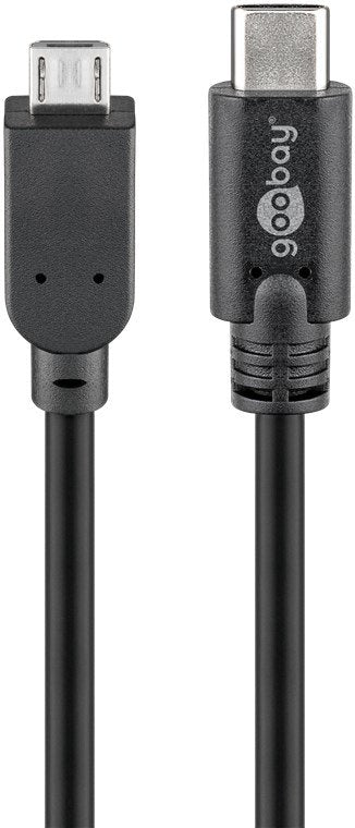 EAN 4040849679926 - Goobay 67992 cable USB USB 2.0 0,6 m Micro-USB B USB C Negro imagen 1