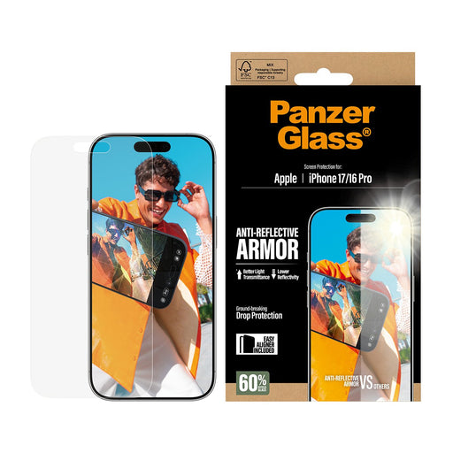 EAN 5715685026713 - PanzerGlass ® Anti-Reflective Armor Screen Protector iPhone 17 | iPhone 16 Pro w. EasyAligner Protector d imagen 2