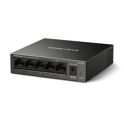 EAN 6957939001315 - Mercusys MS105GS switch No administrado Gigabit Ethernet (10/100/1000) Negro imagen 2
