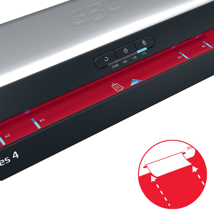 EAN 5028252645591 - GBC 4410072EU laminador Laminadora térmica 800 mm/min Negro, Acero inoxidable imagen 8
