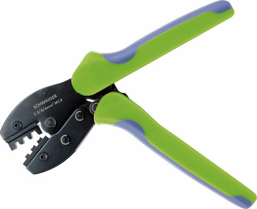 EAN 4004005043310 - Schwaiger SOZG0100 crimpadora Herramienta para prensar Negro, Azul, Verde imagen 2