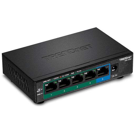 EAN 0710931162219 - Trendnet TPE-TG52 switch No administrado Gigabit Ethernet (10/100/1000) Energía sobre Ethernet (PoE) Negr imagen 1
