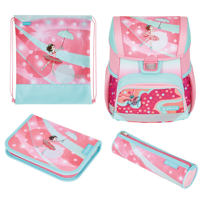 EAN 4008110344997 - Herlitz Loop Plus Ballet Love juego de mochila escolar Chica Poliéster Azul, Rosa imagen 1