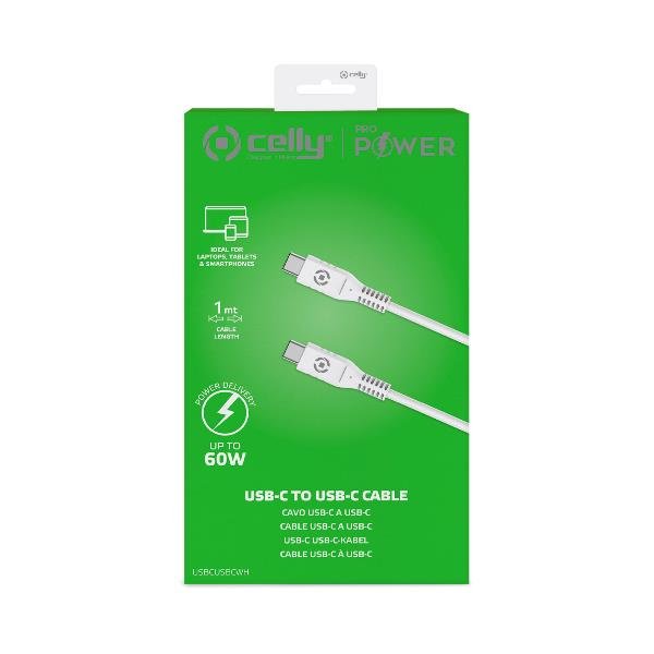 EAN 8021735764533 - Celly USBCUSBCWH cable USB 1 m USB C Blanco imagen 3