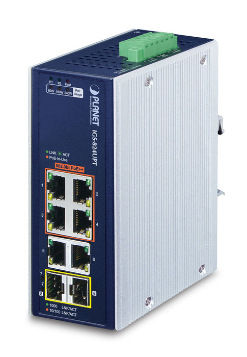 EAN 4711605285421 - PLANET IP30 Industrial 4-Port No administrado Gigabit Ethernet (10/100/1000) Energía sobre Ethernet (PoE) imagen 1
