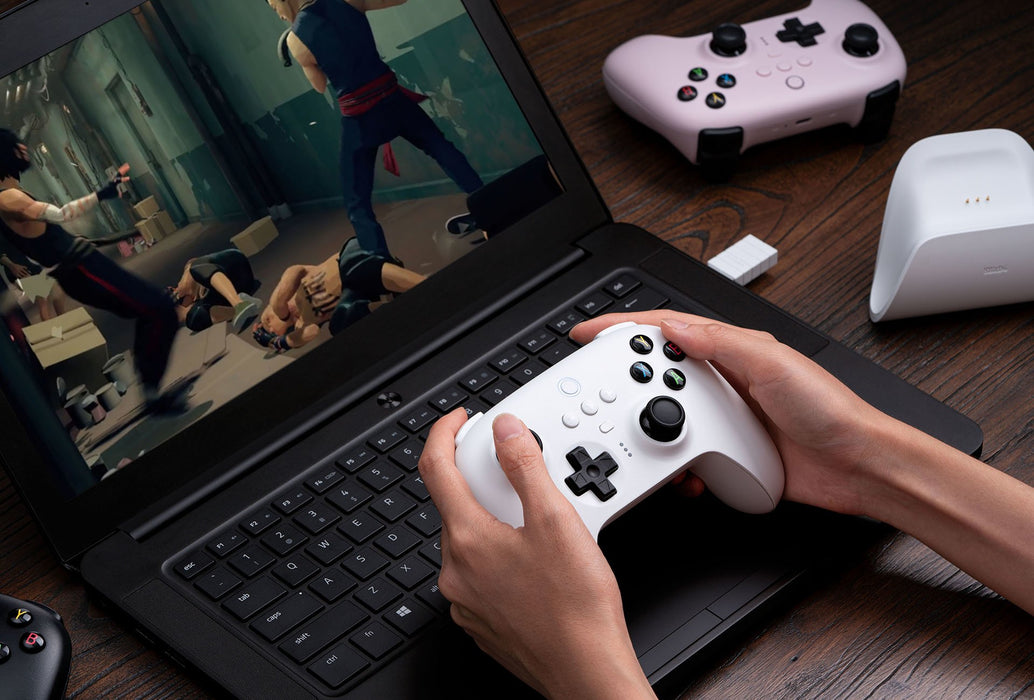 EAN 6922621502470 - 8Bitdo RET00315 mando y volante Blanco Bluetooth Palanca de mando Digital Android, PC imagen 5