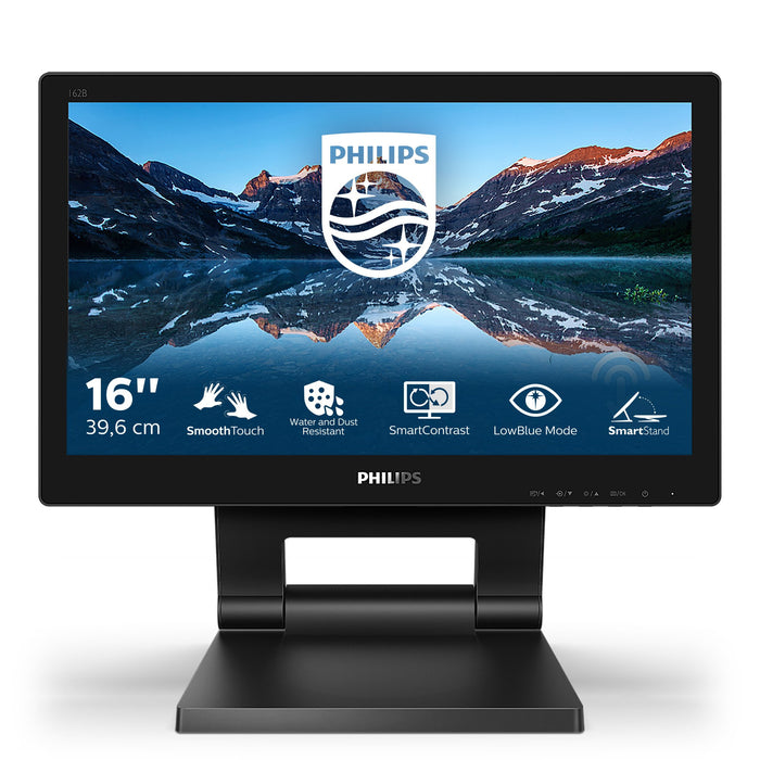 EAN 8712581760250 - Philips 162B9T/00 pantalla para PC 39,6 cm (15.6") 1366 x 768 Pixeles HD LCD Pantalla táctil Negro imagen 1