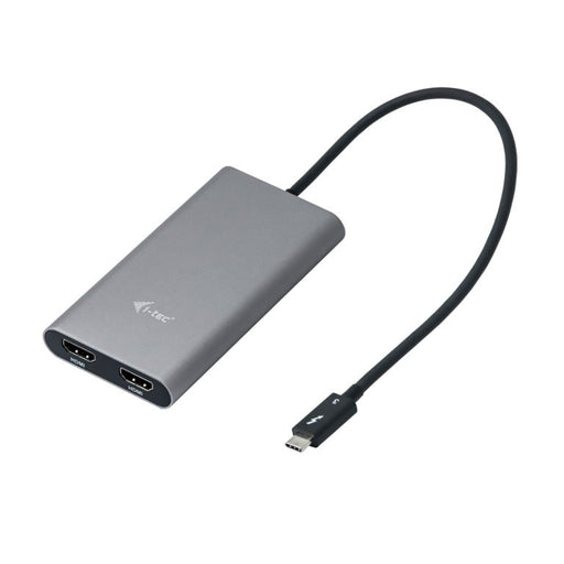 EAN 8595611701917 - i-tec TB3DUAL4KHDMI Adaptador gráfico USB 4096 x 2160 Pixeles Gris, Turquesa imagen 2