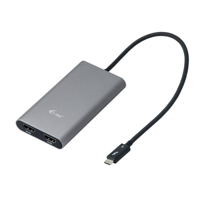 EAN 8595611701917 - i-tec TB3DUAL4KHDMI Adaptador gráfico USB 4096 x 2160 Pixeles Gris, Turquesa imagen 2