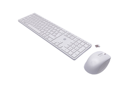 EAN 0196188142141 - HP 650 Wireless Keyboard and Mouse Combo teclado Ratón incluido Hogar RF inalámbrico QWERTY Blanco imagen 2