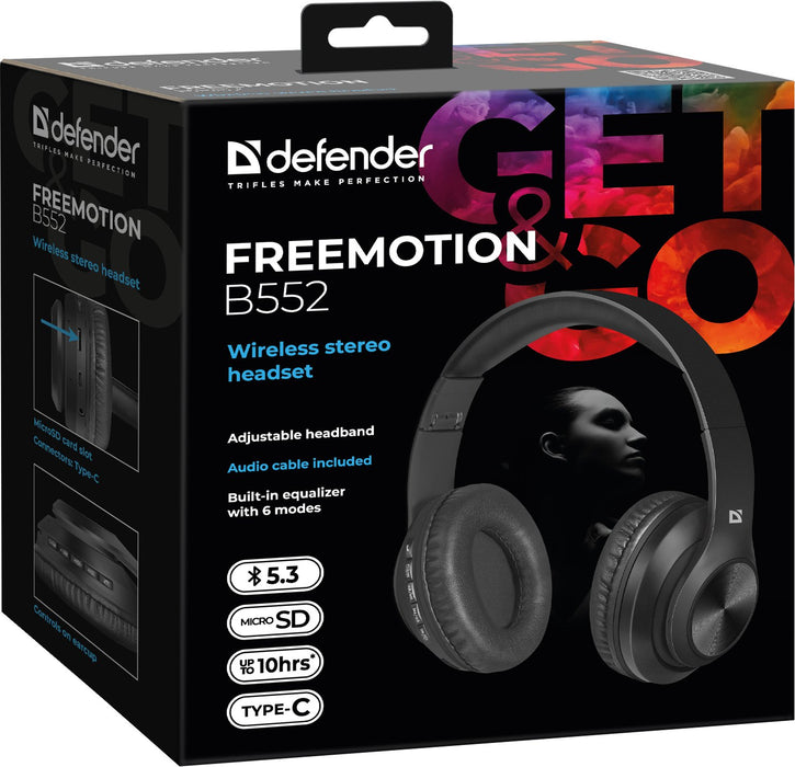 EAN 4714033635523 - Defender FreeMotion B552 Auriculares Inalámbrico y alámbrico Diadema Llamadas/Música/Deporte/Uso diario U imagen 7