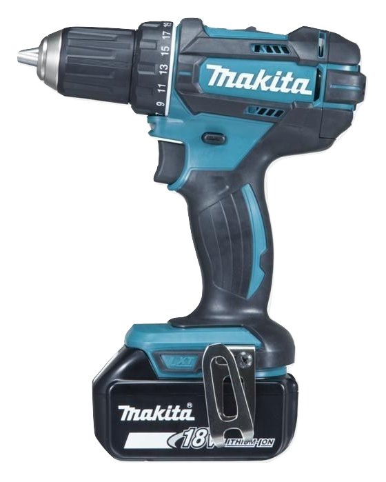 EAN 0088381813655 - Makita DDF482RFJ taladro 1900 RPM 1,5 kg Negro, Azul imagen 1