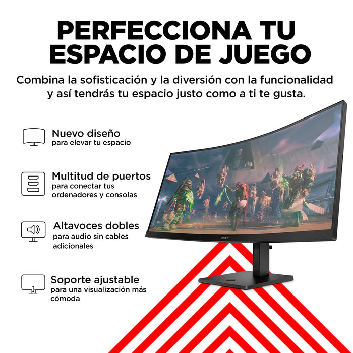 EAN 0197029618894 - OMEN by HP 34 inch WQHD 165Hz Curved Gaming Monitor - OMEN 34c pantalla para PC 86,4 cm (34") 3440 x 1440 imagen 13
