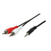 EAN 4052792008777 - LogiLink 1x3.5mm - 2xRCA, 5m cable de audio 3,5mm Negro imagen 1