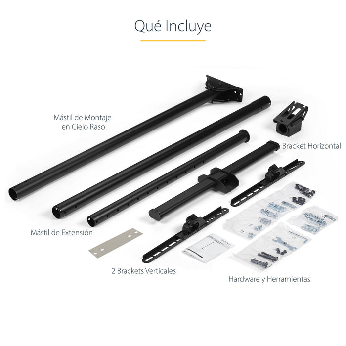 EAN 0065030870412 - StarTech.com FPCEILPTBLP soporte para pantalla de señalización 190,5 cm (75") Negro imagen 14