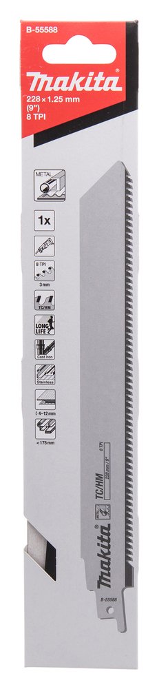 EAN 0088381483582 - Makita B-55588 hoja de sierra de calar, de sierra de marquetería y de sierra recíproca Carburo de tungste imagen 1