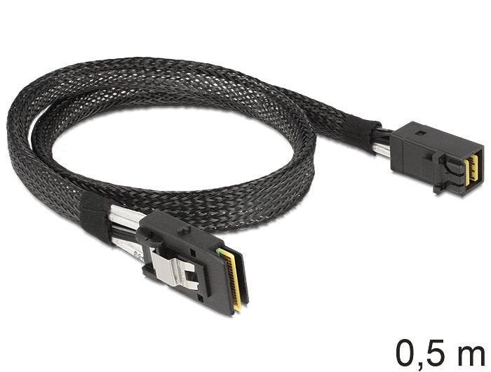 EAN 4043619833887 - DeLOCK 83388 cable Serial Attached SCSI (SAS) 0,5 m Negro imagen 2