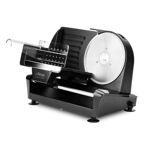 EAN 8422160058868 - Ufesa Katana Pro rebanadora Eléctrico 200 W Negro, Acero inoxidable Plástico, Acero inoxidable imagen 1
