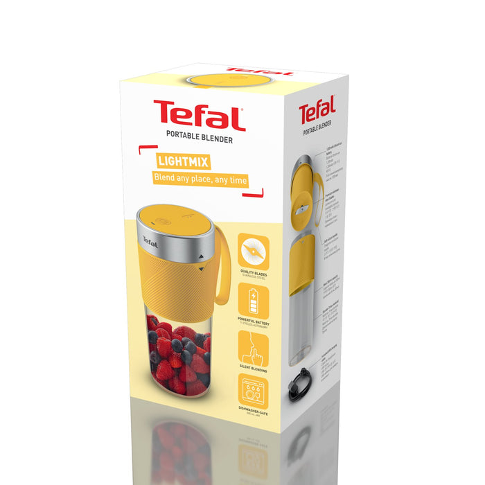 EAN 3016661178122 - Tefal Lightmix BL1C0230 licuadora 0,3 L Batidora de vaso portátil Acero inoxidable, Transparente, Amarill imagen 15