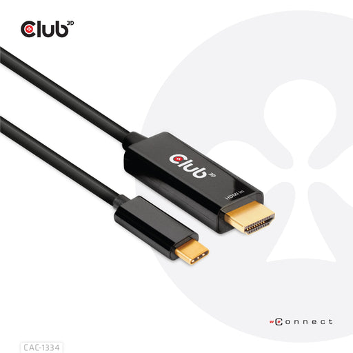 EAN 8719214472054 - CLUB3D CAC-1334 adaptador de cable de vídeo 1,8 m HDMI tipo A (Estándar) USB Tipo C imagen 1