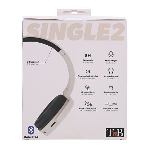 EAN 3303170113134 - T'nB SINGLE 2 Auriculares Inalámbrico y alámbrico Diadema Llamadas/Música Bluetooth Rosa imagen 7