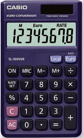 EAN 4549526612343 - Casio SL-300VER calculadora Bolsillo Azul imagen 1