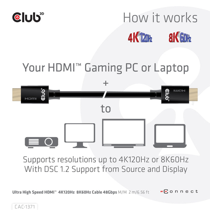 EAN 8719214471149 - CLUB3D CAC-1371 cable HDMI HDMI tipo A (Estándar) Negro imagen 3