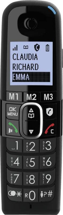 EAN 3700601423358 - amplicomms BigTel 1582 Duo Teléfono DECT Identificador de llamadas Negro imagen 4