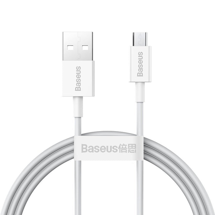 EAN 6953156208490 - Baseus CAMYS-02 cable de teléfono móvil Blanco 1 m USB A Micro-USB B imagen 1